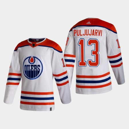 Edmonton Oilers Jesse Puljujarvi 13 2020-21 Reverse Retro Authentic Shirt - Mannen